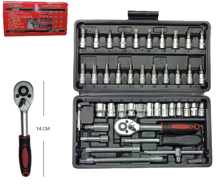 set de llave tubo 46 pcs
