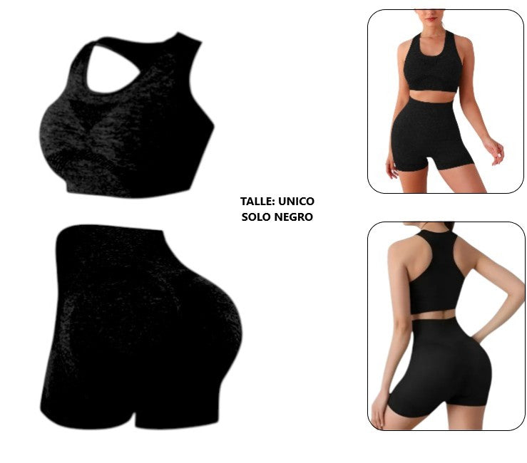 Conjunto deportivo negro