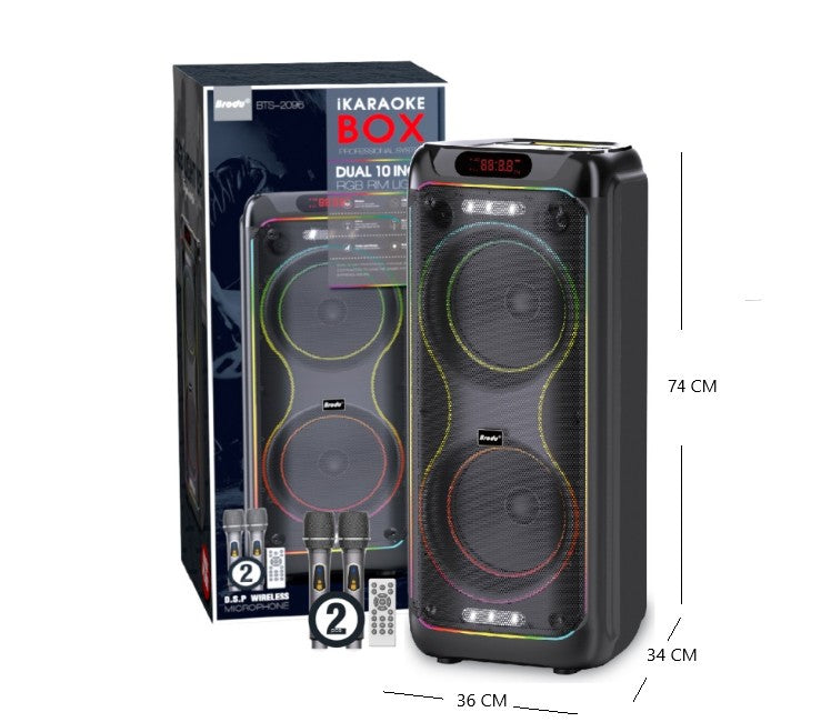 Parlante torre 10x2 BT USB función D.S.P