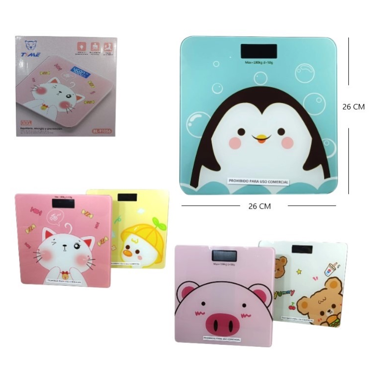 Balanza digital de baño con diseño