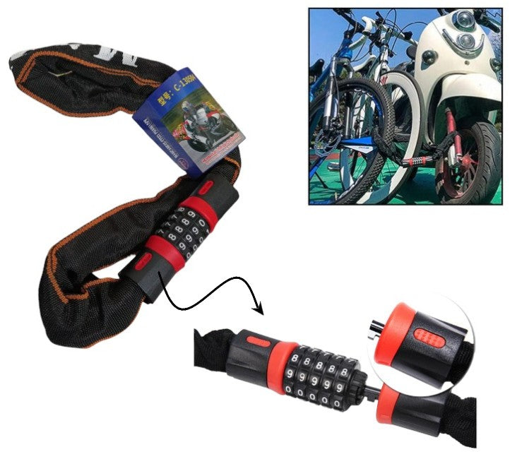 Linga cadena de moto con codigo