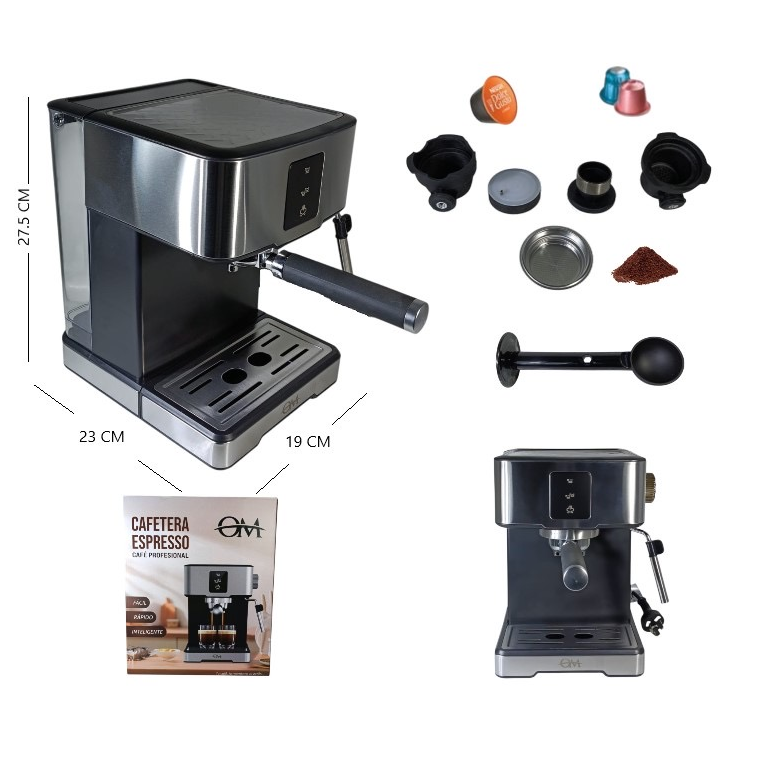 Cafetera espresso OM con espumador