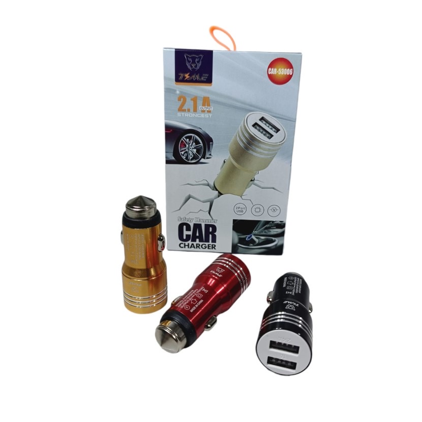 Cargador para auto 2A con 2 USB