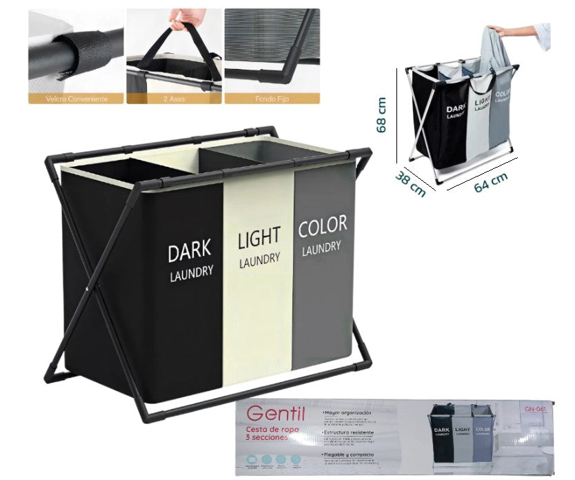 Cesto organizador plegable