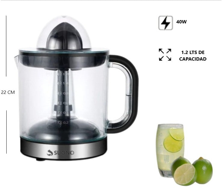 Exprimidor de jugo eléctrico 1.2L 40W