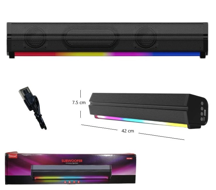 Parlante barra rgb
