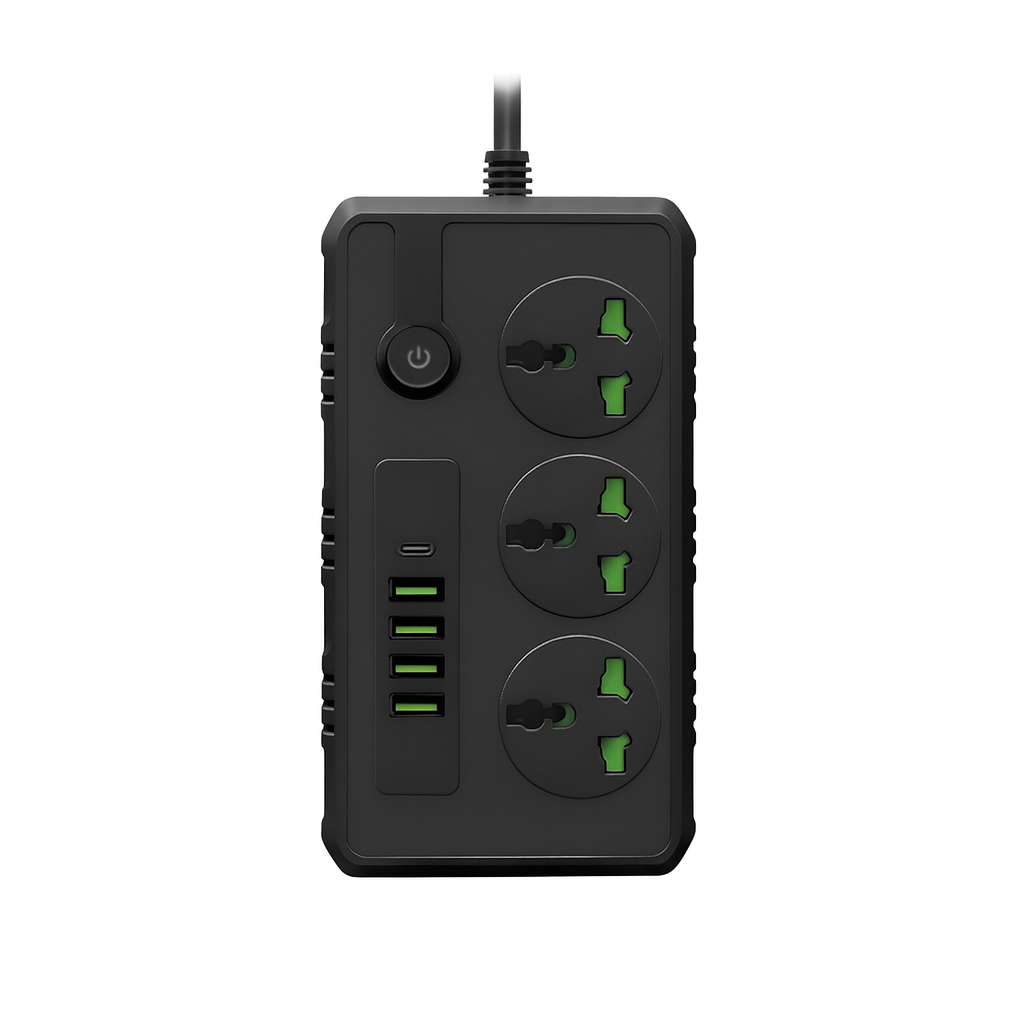 Zapatilla cargador 4USB+TP 3.4A