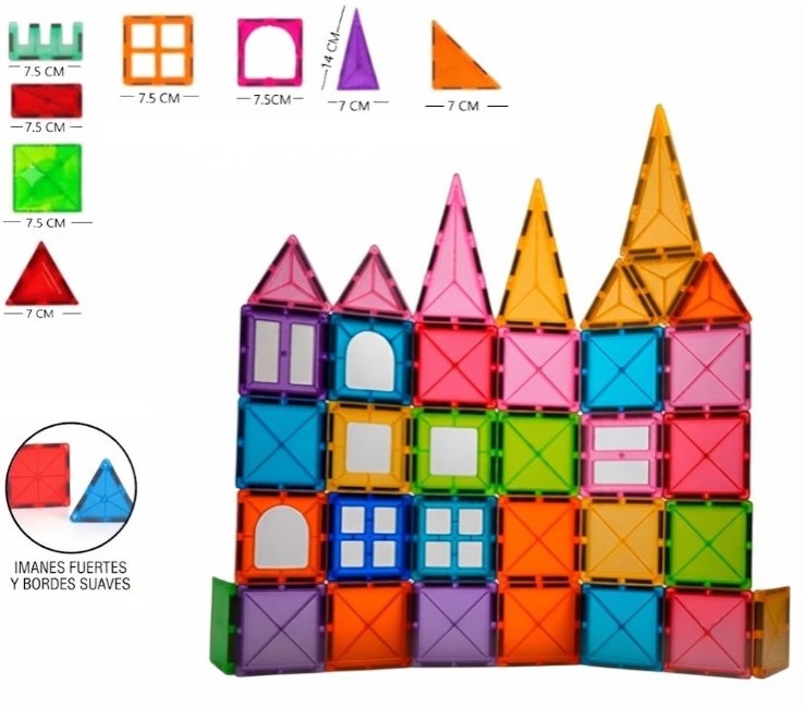 Bloque magneticos 60pcs 3D