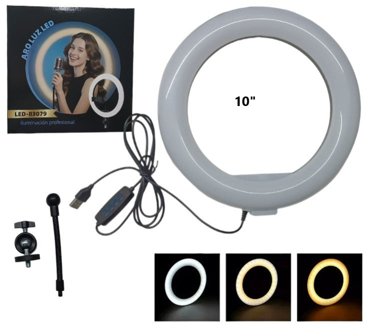 Aro led 10P blanco calido neutra