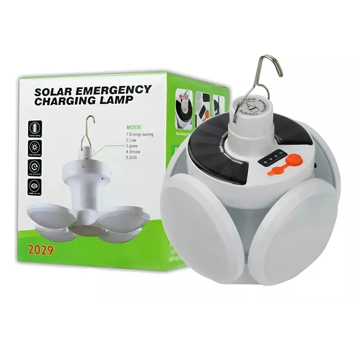 Lámpara colgante solar recargable