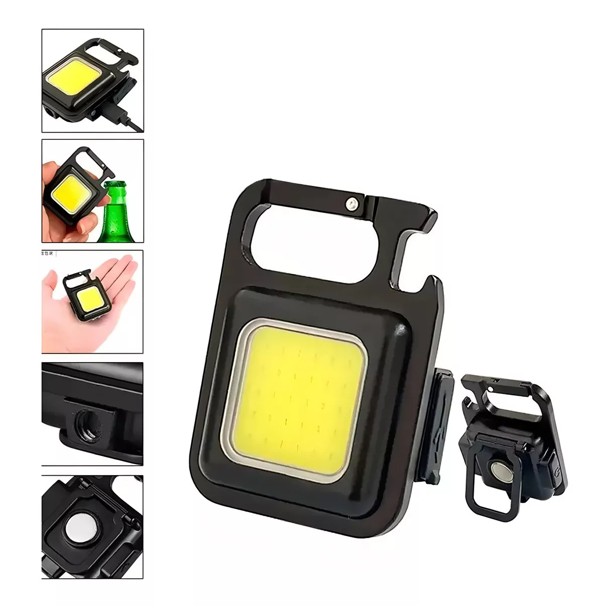 Mini linterna recargable llavero