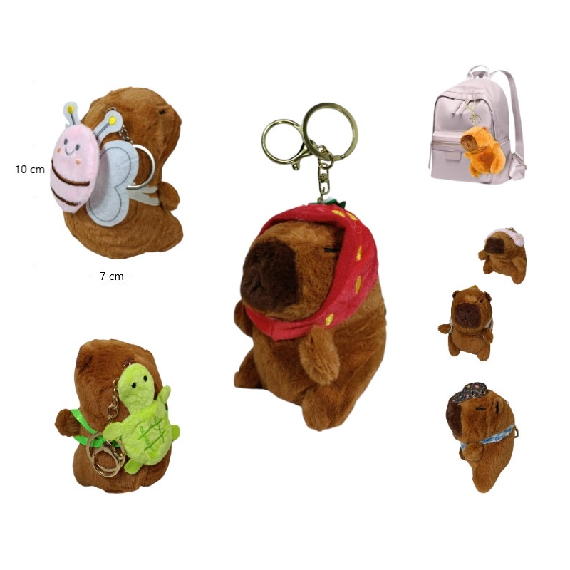 Llavero de peluche Capibara