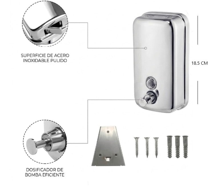 Dispenser 800ML para jabón liquido