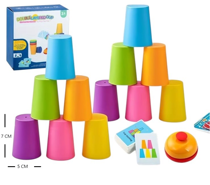 Juego de vasos apilables