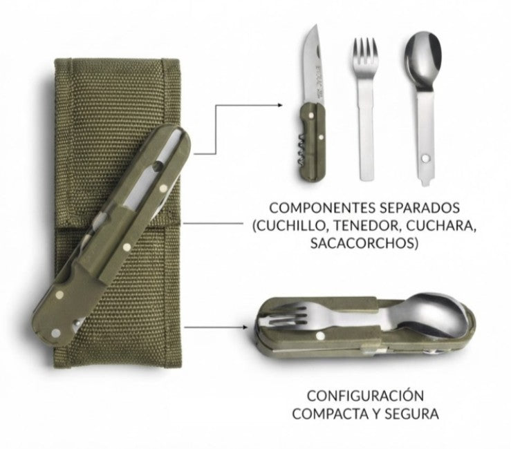 Set de cubiertos plegables