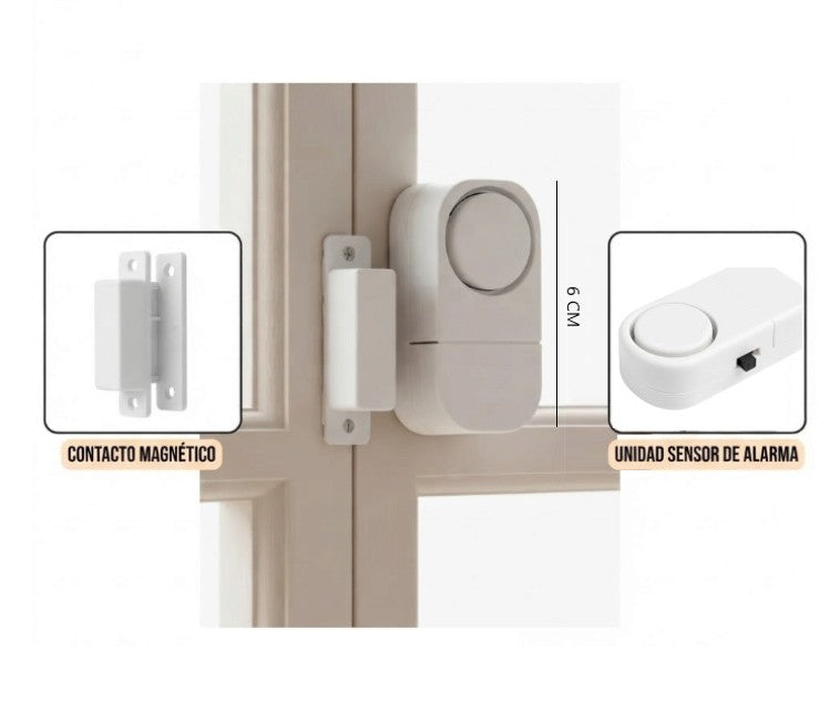 Alarma con sensor para puertas y ventanas