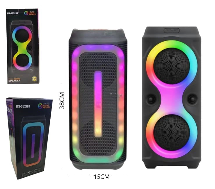 Parlante 4x2 rgb fm/usb