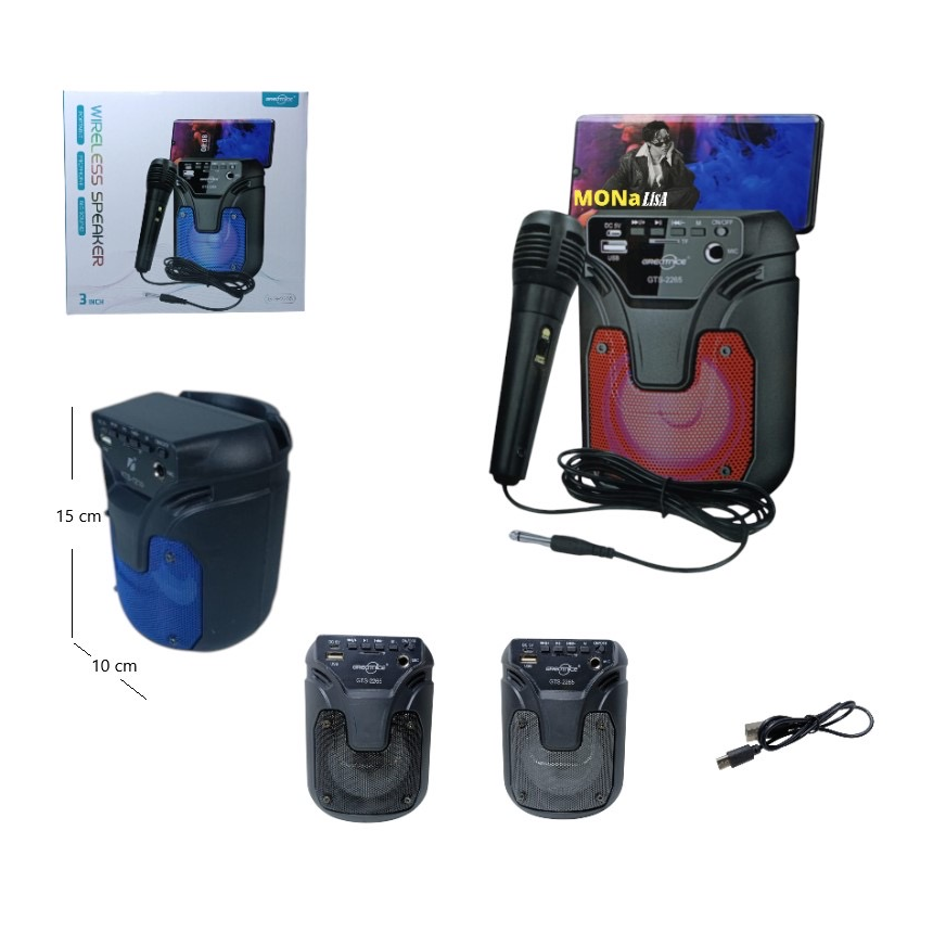 Parlante de 3 plg con micrófono