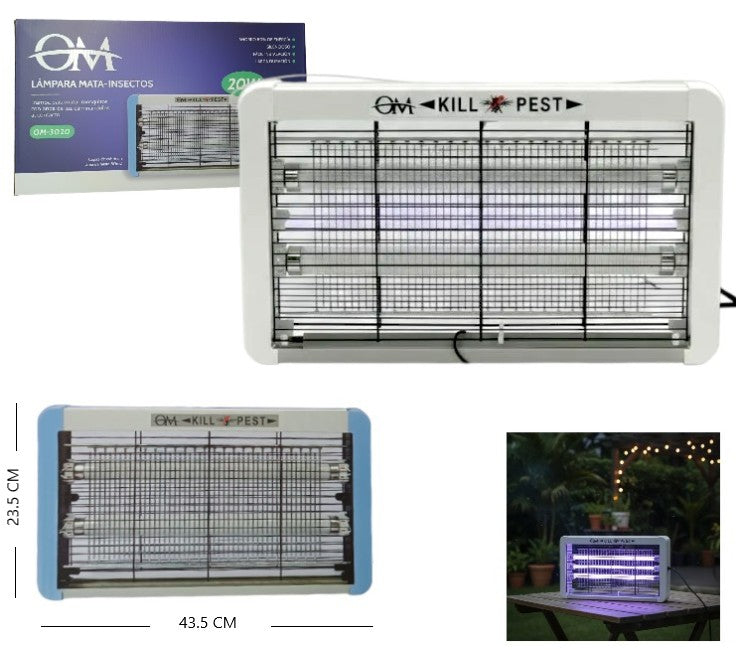 Lámpara mata mosquitos 20W OM