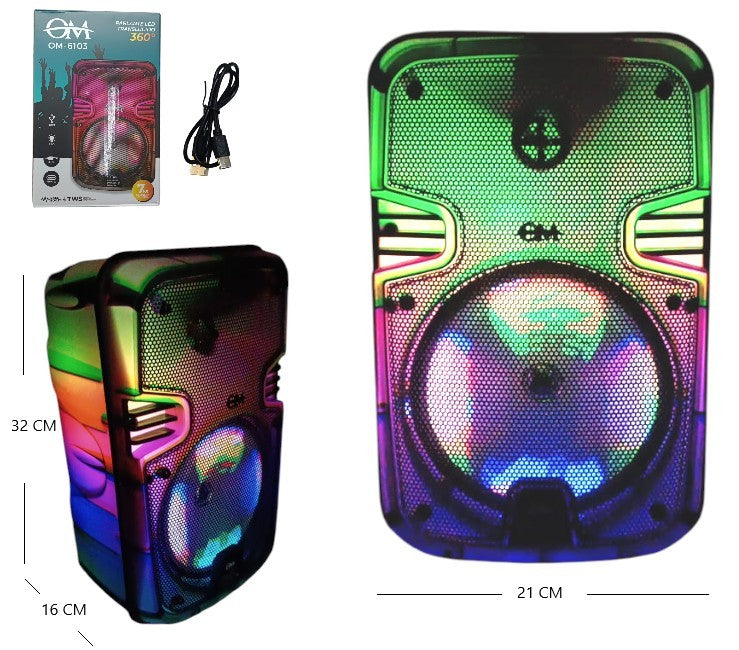 Parlante 6.5PLG luces RGB