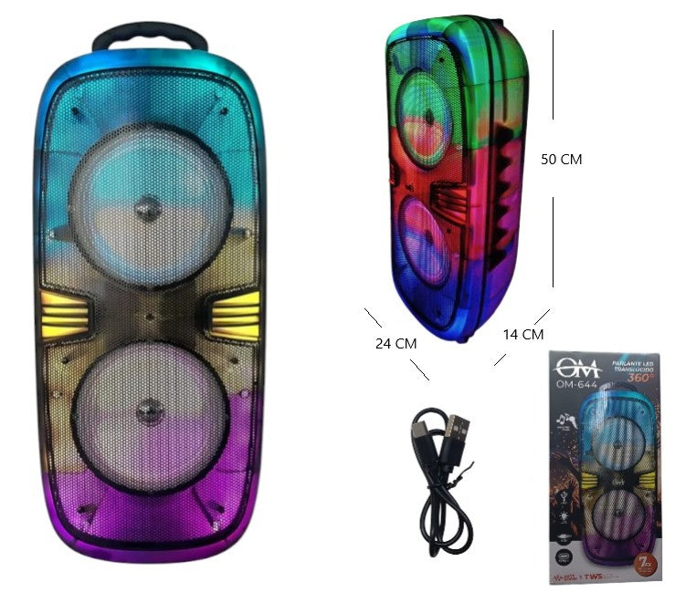 Parlante led traslucido 6.5 PLG