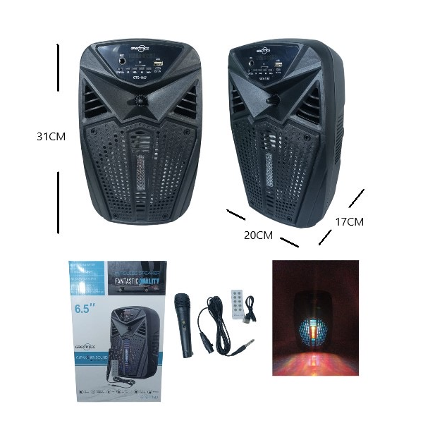 Parlante bluetooth de 6,5 plg con micrófono