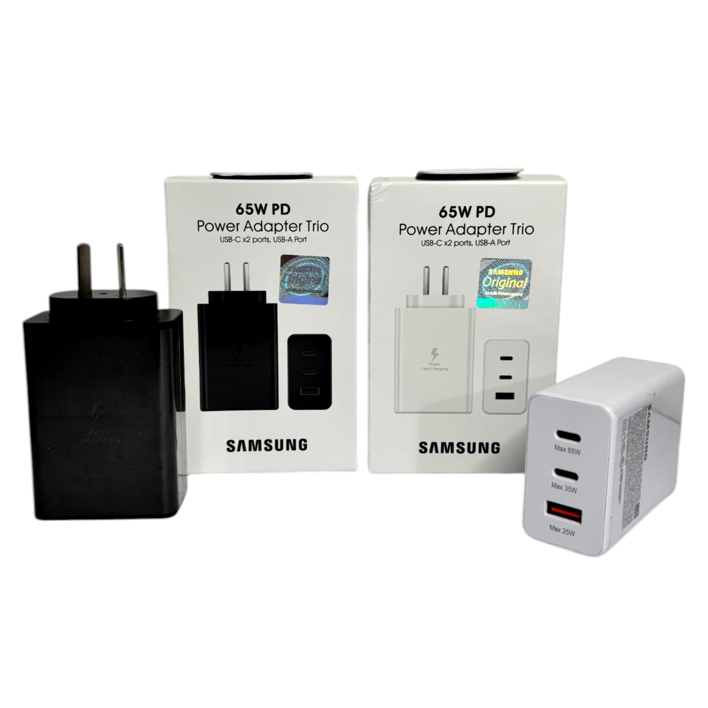 Adaptador Trio de carga super rápida (65W) x50u