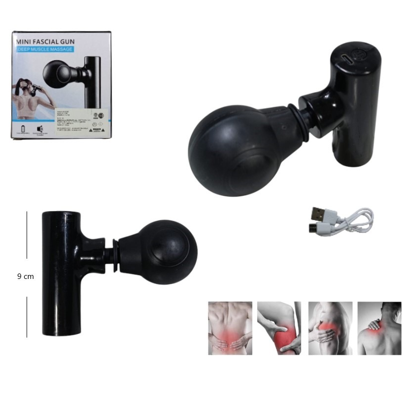 Pistola masajeador muscular facial recargable