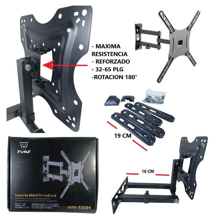 Soporte TV Time para monitor 32" - 65"