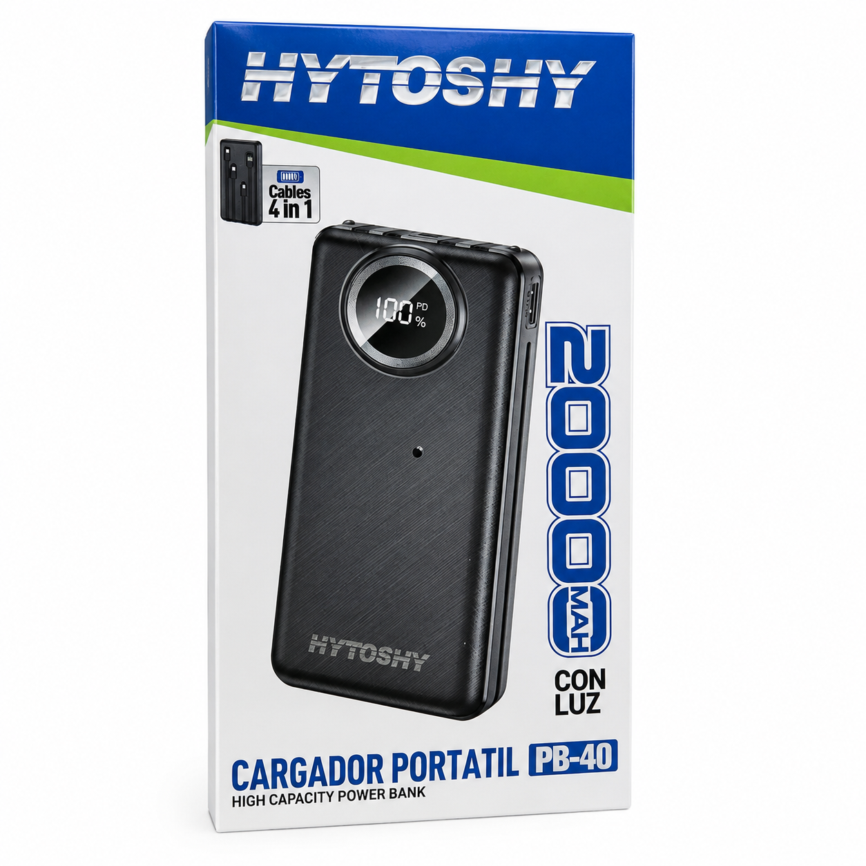 Power bank 2000w con luz