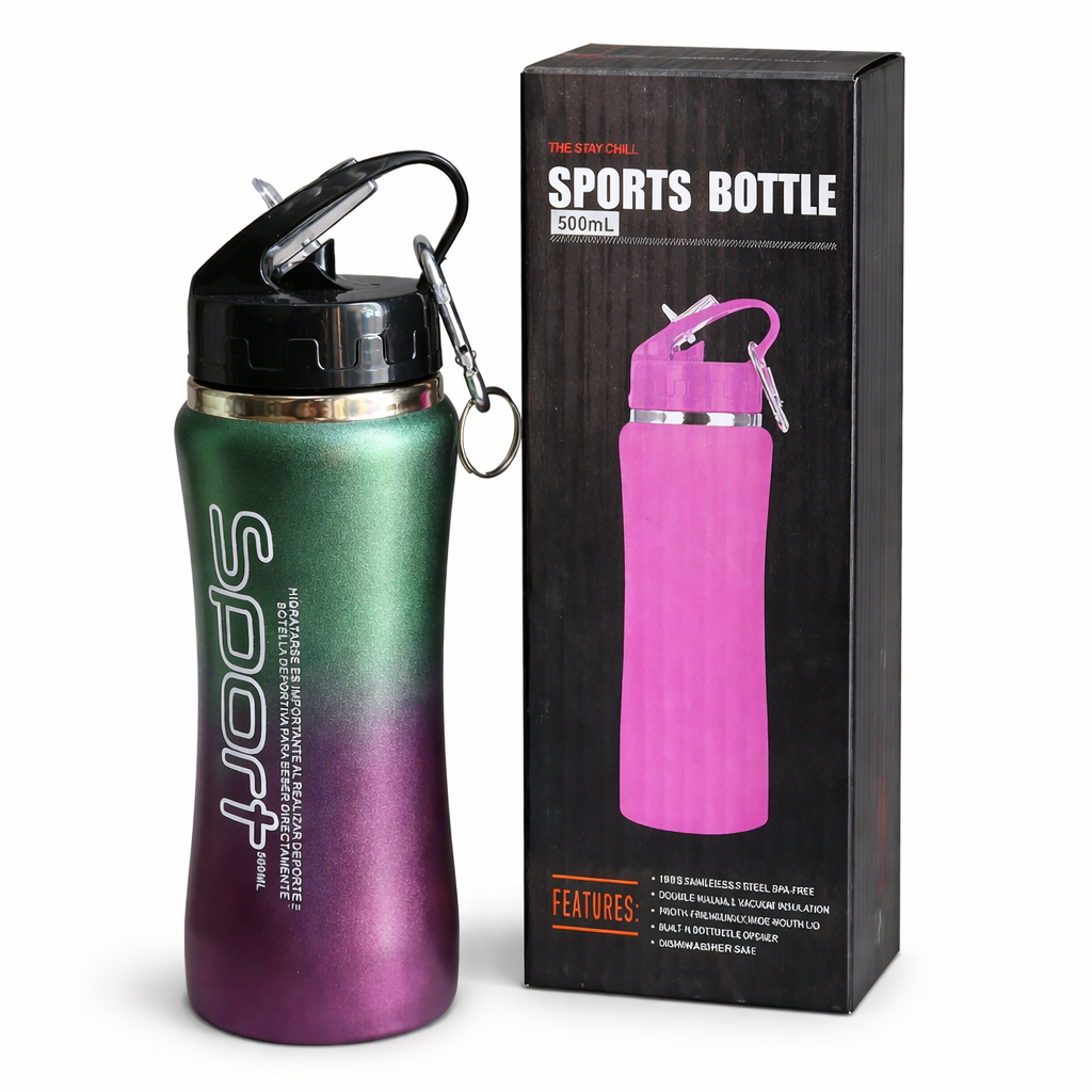 Botella Sport 500ML cromada