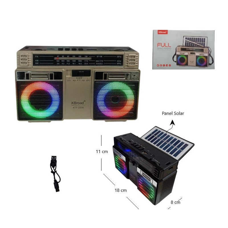 Radio con panel solar