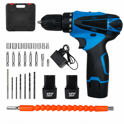 Atornillador con dos baterías 12V