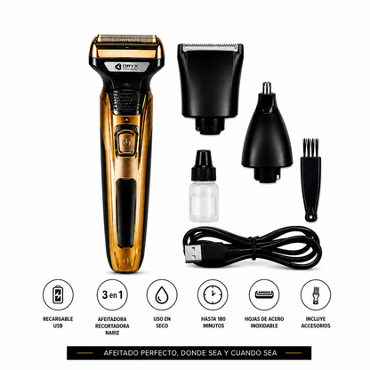 Corta Pelo OM 3 en 1 recargable