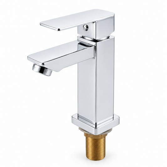 Canilla para baño cuadrada (SOLO FRIO)