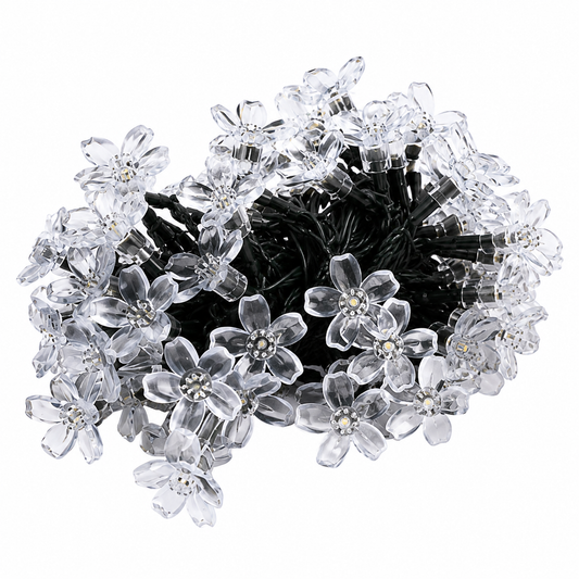 Guirnalda calida flores solar 7.5MT