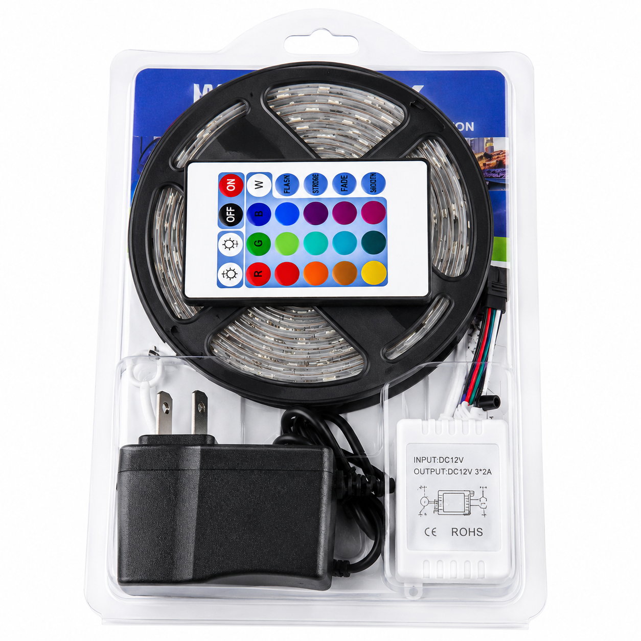 Tira de luz LED 2835 RGB 5 mts