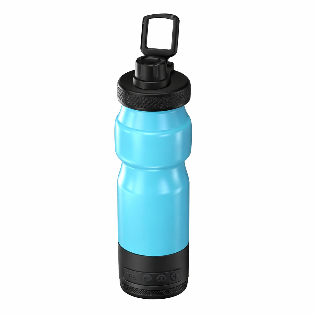 Botella deportiva con parlante