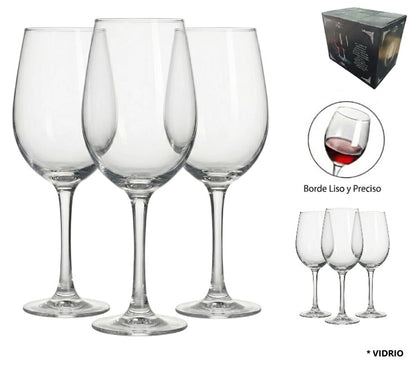 Copas de vino x6und