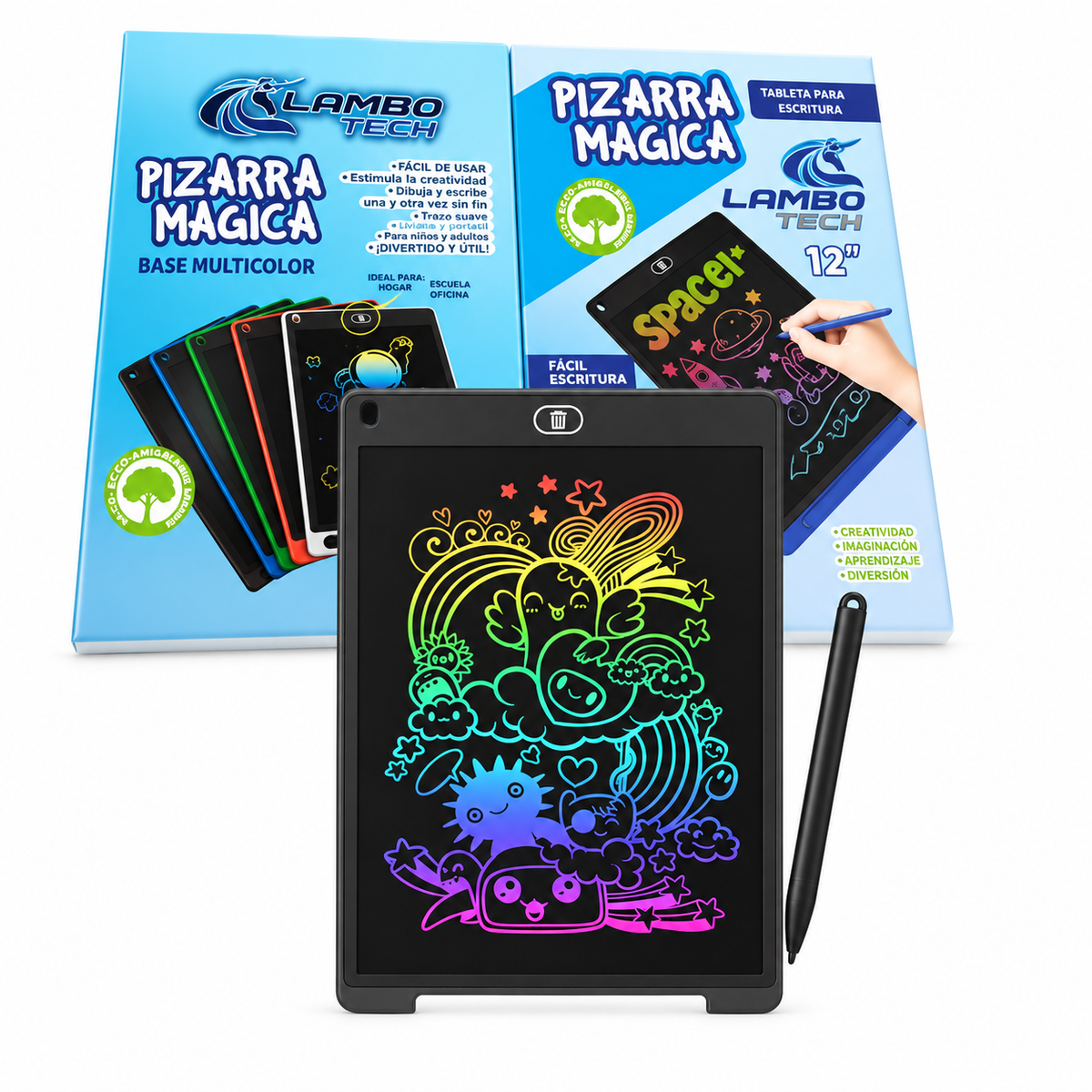 Pizarra 12" multicolor lambotech