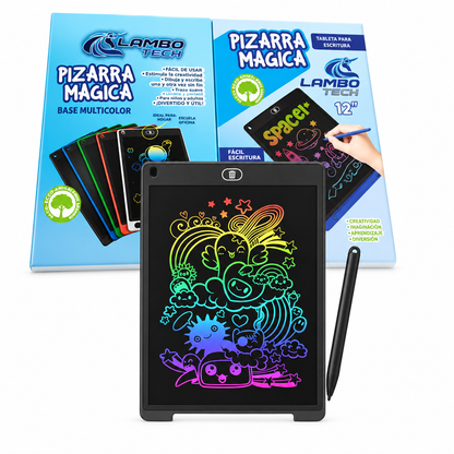 Pizarra 12" multicolor lambotech