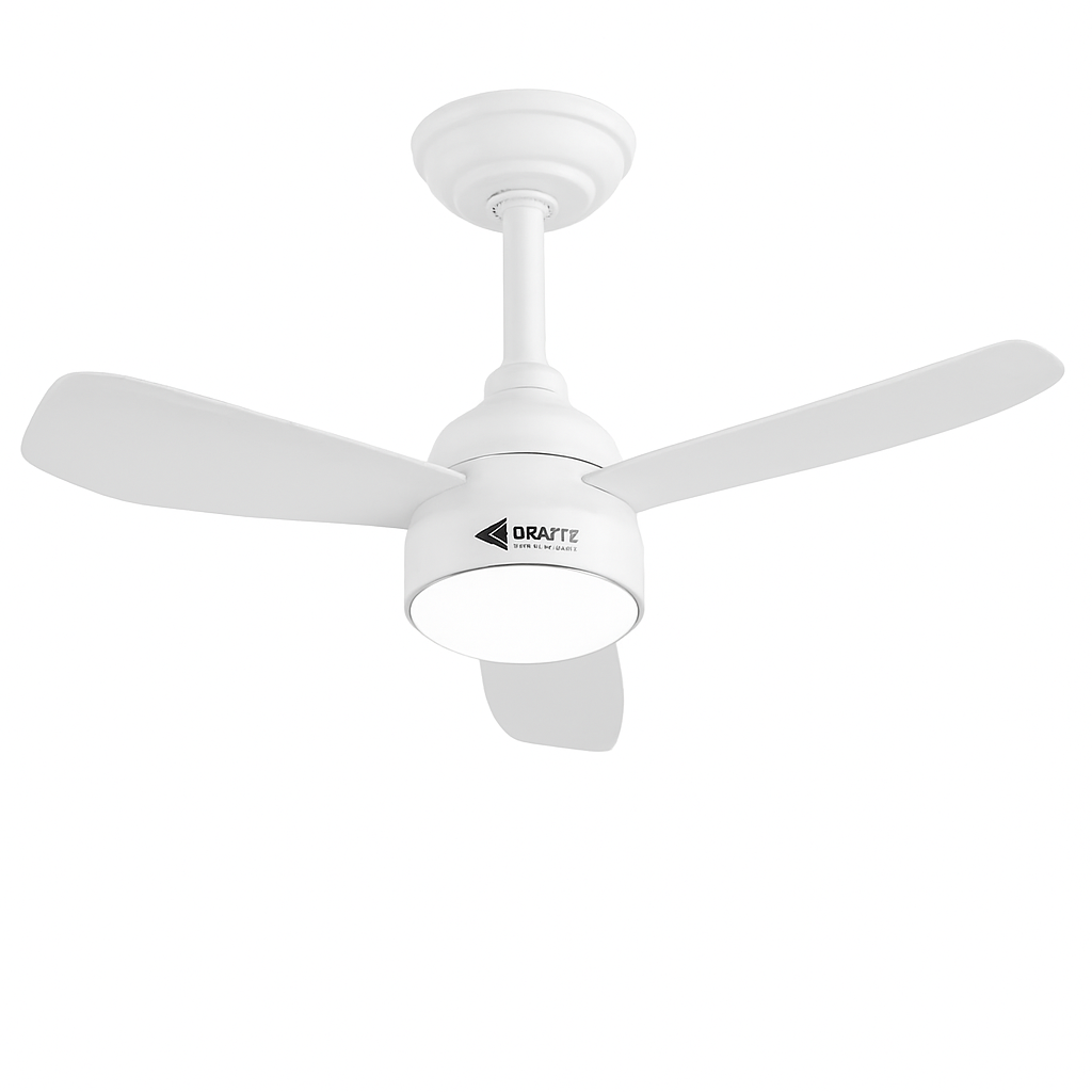 Ventilador de techo con luz fría, cálida o natural 18W