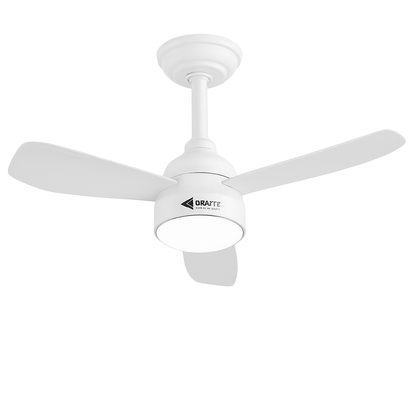 Ventilador de techo con luz fría, cálida o natural 18W