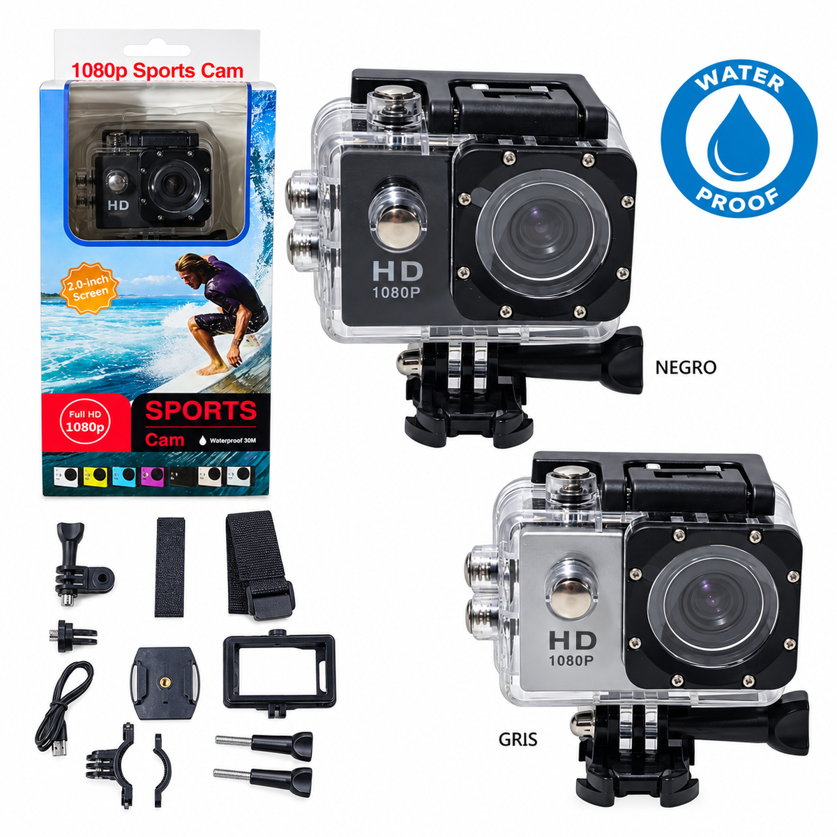 Camara Go pro deportiva