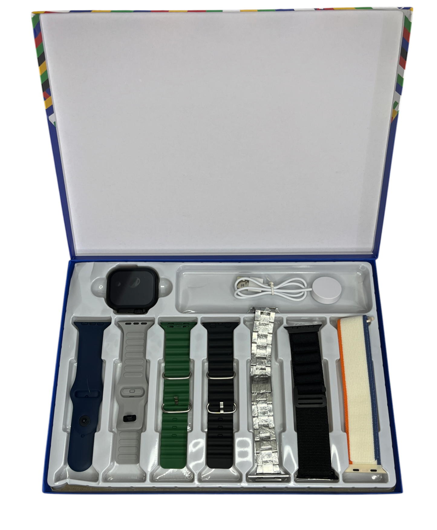Reloj smart con 7 mallas y 1 de metal