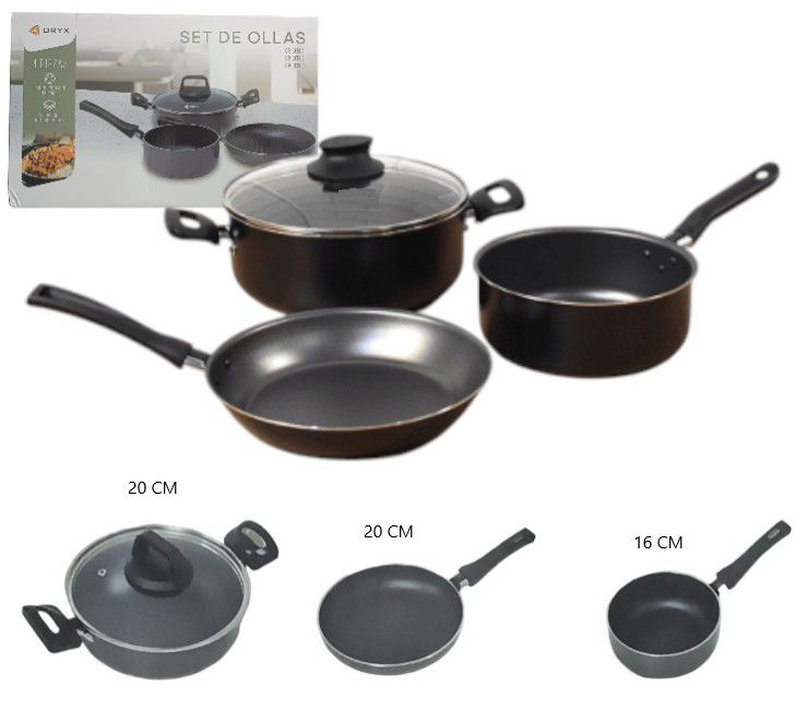 Set de ollas 4 piezas orix