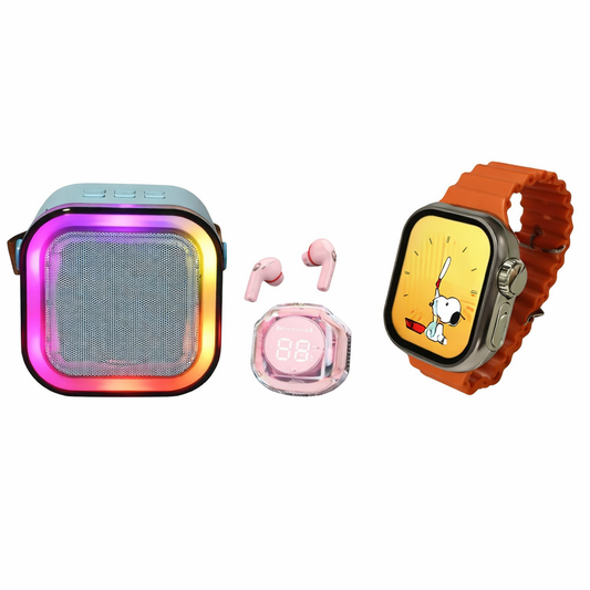 Combo 3 en 1 Parlante + auricular + reloj