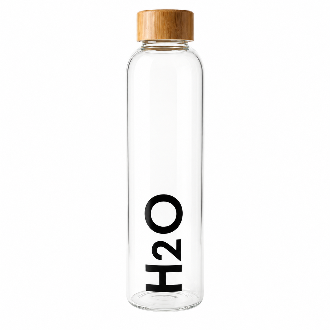 Botella de vidrio para agua