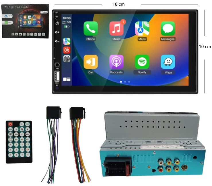 Auto estéreo con pantalla 7PLG y carplay