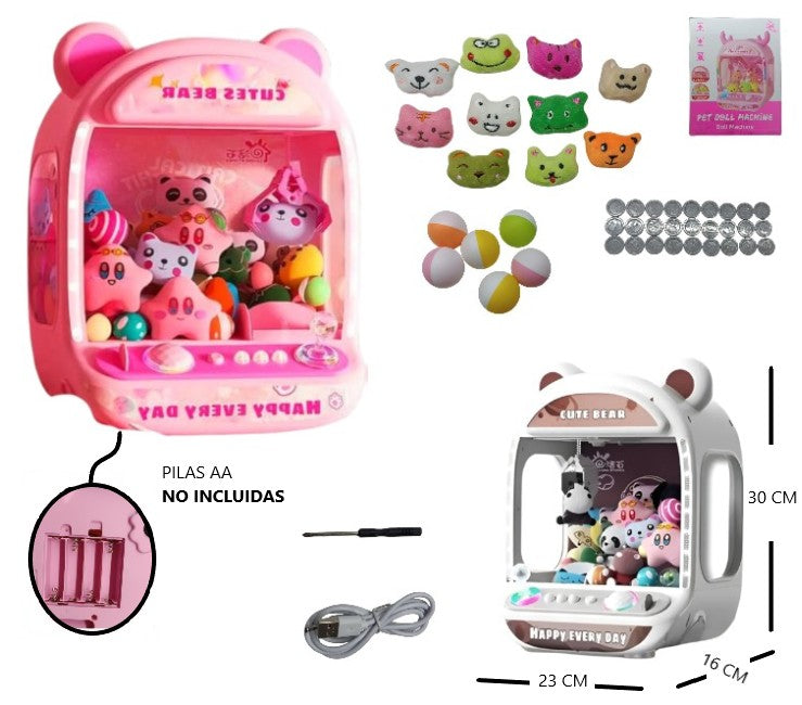 Máquina garrita agarra peluches